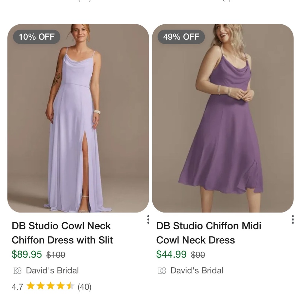 Elegant Purple Cowl Neck Slit Maxi Dress